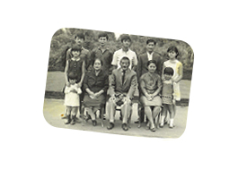 Família Okuyama. Avós. Pais. Irmãos. 1967.