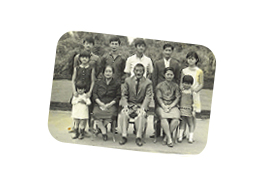 Okuyama family. Grandparents. Parents. Brothers. 1967. Mr. José (second from the left)